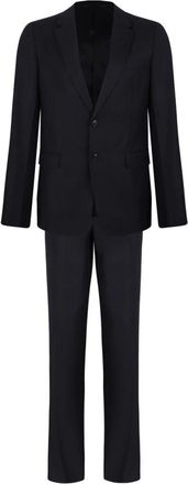 Prada Maatpak van Twee Delen - Heren - Business pakken - Blauw - L - Leer - Kostuums