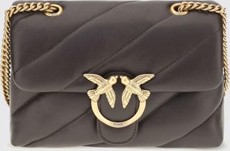 Pinko Mini borsa Classic Love Bag Puff in nappa matelass&eacute; con fibbia Love Birds