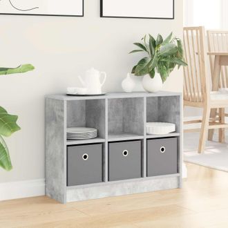 vidaXL Vidaxl Credenza Con Cassetto Grigio Cemento 73,5 X 22,5 X 53,5 Cm
