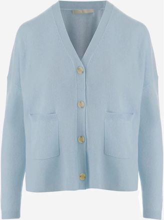 Allude Dames, Truien, Blauw, Maat: S Wol