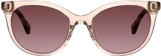 Kate Spade New York karlee 53mm gradient round sunglasses in Pink at Nordstrom