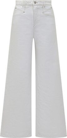 Isabel Marant White Relaxed High Rise Jeans