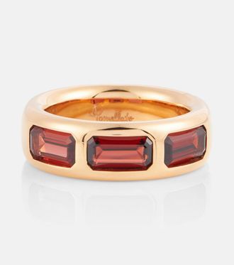POMELLATO Iconica 18kt rose gold ring with pyrope garnets