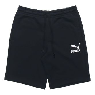 Puma Classics Logo Shorts Black White 597387-01