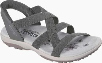 Skechers Womens Reggae Slim Stretch Flex Womens Sandals - Grey - Size: 5