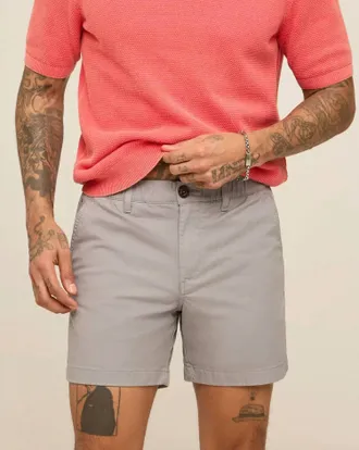 Chubbies Elastic Waistband Zip Shorts In Medium Gray