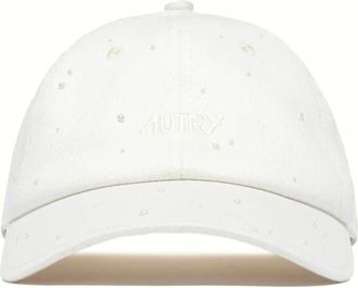Autry Caps, female, White, Size: ONE SIZE Baseball Cap with Embroidered Logo