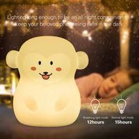 OEM L&aacute;mpara De Noche Colorida Para Ni&ntilde;os, Sensible Al Tacto, 9 Colores, Led, Recargable Por Usb, L&aacute;mpara Sensible De Silicona, L&aacute;mpara De Mesita De Noche,