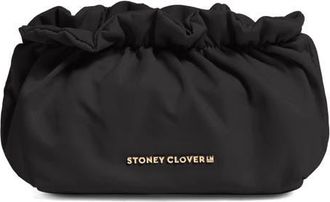 Stoney Clover Lane Bow Nylon Pouch in Noir at Nordstrom