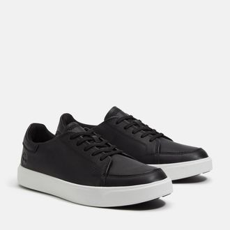Timberland Sneaker TIMBERLAND Emerson Street LOW LACE UP SNEAKER, Herren, Gr. 40, blk full grain, Leder, Synthetik, Schuhe Sneaker