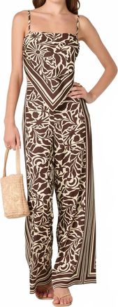 Astr Eva Tropical Top In Brown