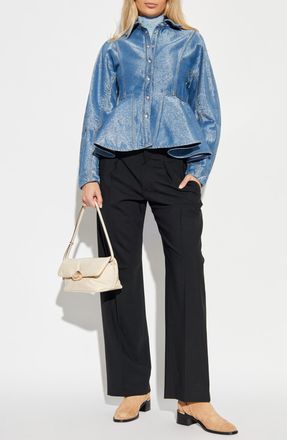 Ganni Denim Shirt, Womens, Blue