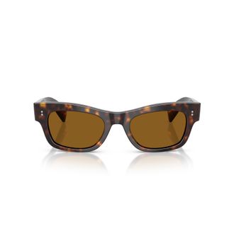 Oliver Peoples 0ov5609su Rectangular Tortoiseshell Sunglasses with Glossy Finish