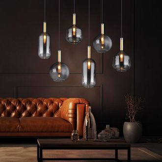 Globo Lighting Lampada a sospensione - Elisabeth - ottone - vetro vetro - Globo