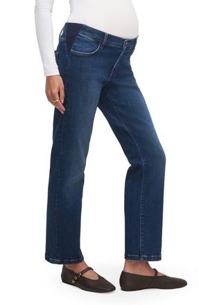 Favorite Daughter The Otto Mama Relaxed Straight Leg Maternity Jeans in Charlotte at Nordstrom, Size 24