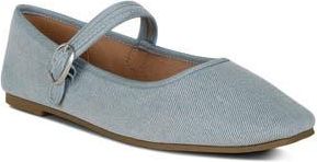 London Rag Iker Mary Jane Flat in Blue at Nordstrom Rack, Size 9.5