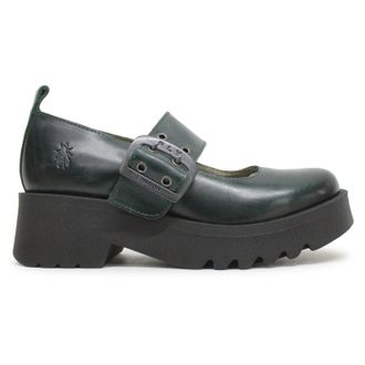 FLY London MOCH126FLY Rug Leather Womens Comfort Shoes - UK 5 - US 7-7.5 Women - EU 38 - Petrol - Size:UK 5