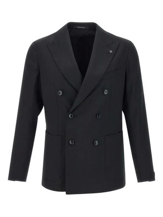 Tagliatore wool blazer - men - Cupro/Wool - 52 - Black