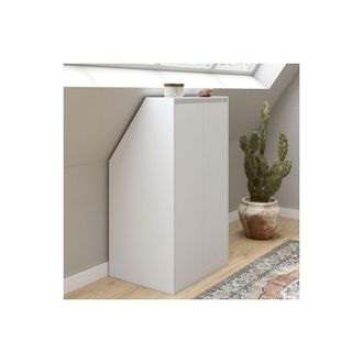 IDMarket Idmarket - Armario De Pared Tomi De 2 Puertas 60 X 50 X 70/110 Cm Blanco
