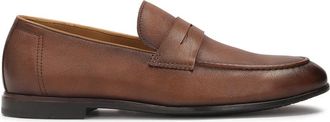 Kazar Heren instap leren halfschoenen - Heren - Loafers - Bruin - 45 EU - Leer - Schoenen