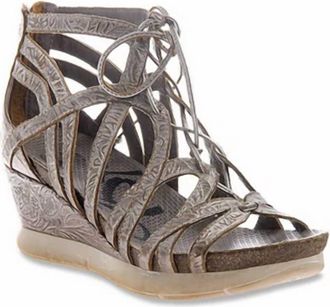 OTBT Womens Nomadic Wedge Sandal In Light Pewter