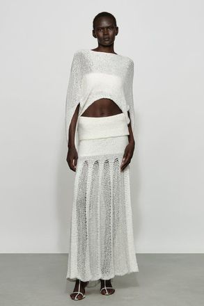 Et Ochs Kiernan Knit Skirt in White at Nordstrom, Size X-Large