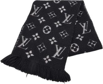 Louis Vuitton Pre-owned Scarves, female, Black, Size: ONE SIZE Pre-owned Silk Scarf