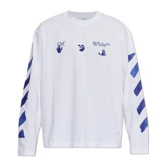 Off-white Heren, Tops, Wit, Maat: XS Katoen