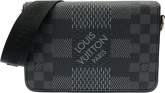 Louis Vuitton Graphite Coated Canvas Shoulder Bag (Pre-Owned)