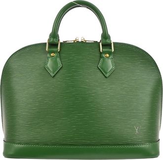 Louis Vuitton Vintage Alma Handbag Epi Leather Green Leather Handbag (Pre-Owned)