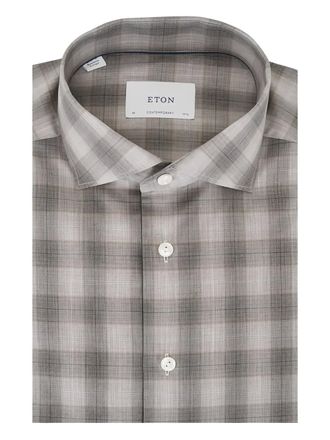 Eton checked shirt - Neutrals