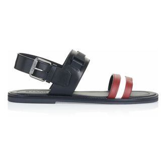 Bally Platte Sandaal - Heren - Schoenen - Zwart - Maat: 40 EU Leer