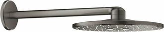 GROHE Rainshower SmartActive - Soffione doccia 310, braccio doccia 43 cm, 2 getti, Hard Graphite spazzolata 26475AL0 - Grohe