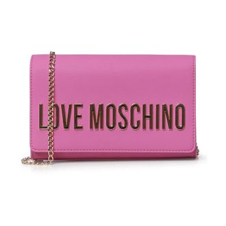 Love Moschino Logo Chain Shoulder Bag - female - Love Moschino - Cross Body Bags - Pink - ONE SIZE - Bags