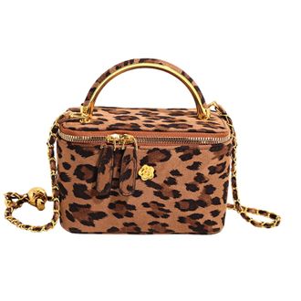 Generic Kexpery Leopard Pattern Faux Suede Handbag Large Crossbody Bag with Handle for Women Travel and Daily Use