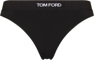 Tom Ford String met logoband - Dames - Onderbroek - Zwart - M - Ondergoed