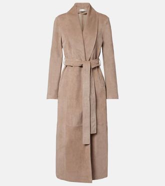 Nour Hammour Gallery suede coat