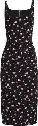 Dolce & Gabbana Carnations-Print Sheath Dress