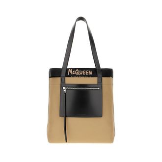 Alexander McQueen Alexander Mcqueen Logo Embroidered Shopper Bag