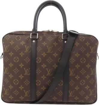 Louis Vuitton Pre-owned Handbags, male, Brown, Size: ONE SIZE Pre-owned Vintage Briefcase