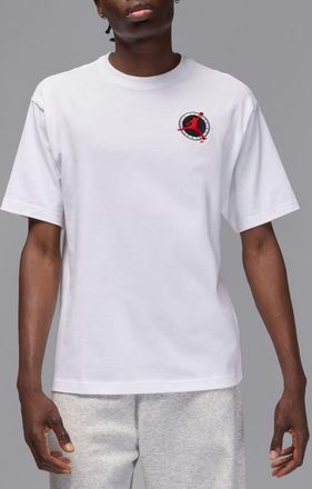 Nike Jordan MJ Flight Club Short Sleeve T-Shirt in 100 White at Nordstrom, Size Xx-Large