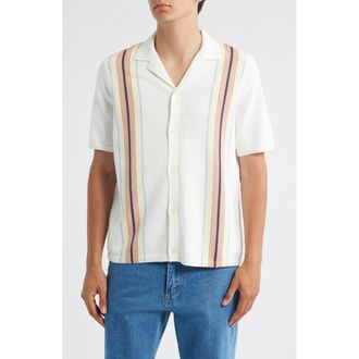 Wax London Ivy Camp Shirt in Ecru /Multi at Nordstrom Rack, Size X-Large