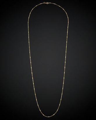 Italian Gold, Inc 14K Italian Gold Rolo Link Tube Station Necklace