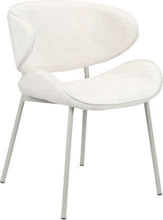 Selsey Selsey Pretically - Silla Tapizada Con Chenilla F&aacute;cil De Limpiar, Crema