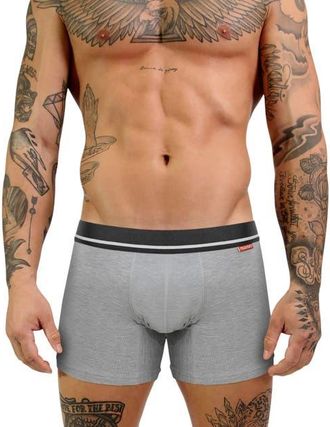 Mosmann Mens Ultra-Soft Boxers in Grey at Nordstrom, Size X-Large Au