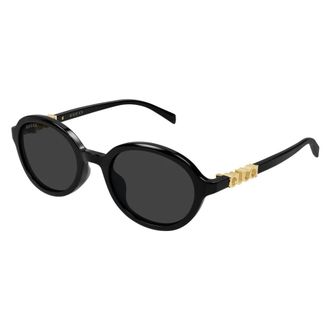 Gucci Sunglasses, unisex, Black, Size: 52 MM Oval Sunglasses