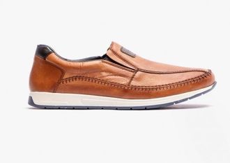 Rieker 11962-25 Mens Shoes Brown Leather - Size UK 8