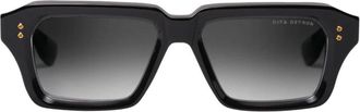 Dita Eyewear Detron Rectangular Frame Sunglasses with Gold Detailing