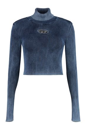 Diesel M-anchor-a Long Sleeve Crop Top