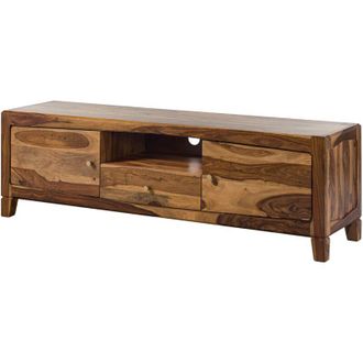 Massivmoebel24 ancona 110 Mobile tv in legno di sheesham - laccato / marrone 175x45x55